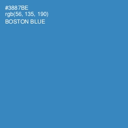 #3887BE - Boston Blue Color Image